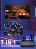 Controller di vibrazione del volante 7 in 1 per simulazione di giochi da corsa con pedali per Switch/Xbox 360/Xbox One/PC/PS4/3/Android_voghion.com