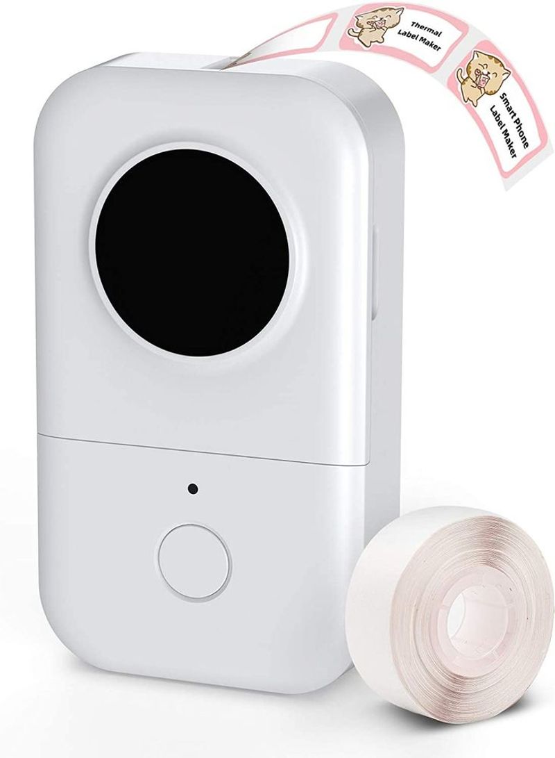 D30 Label Maker Machine With Tape; Portable Bluetooth Label Printer; Small Smart Phone Handheld Sticker Mini Labeler Multiple Templates Font Icon Ea_voghion.com