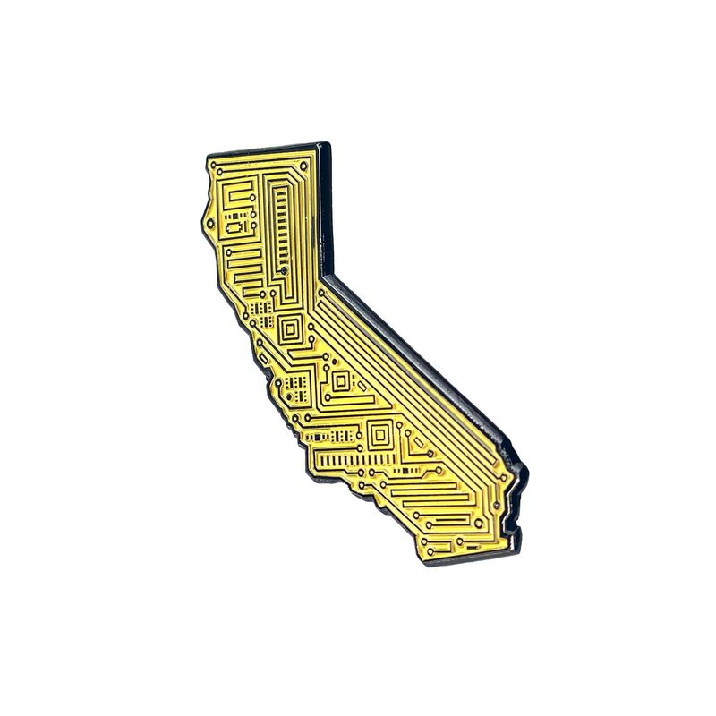 Cali Tech Enamel Pin_voghion.com