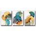 Direct Decorative Colorful Art Ginkgo Leaf Canvas Home Living Room Decoration Frameless Painting Core_voghion.com