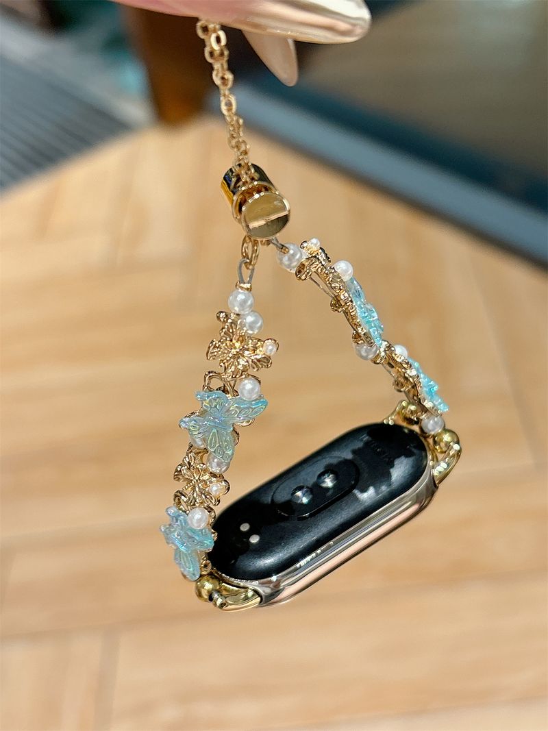 Kellonranneke Xiaomi Band 8 7 8Pro 7Pro 6 5 4 3 Butterfly Crystal Temperament Rannekoru kellohihnalle_voghion.com