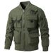 "Men's Tactical Bomber Jacket – Waterproof Military Flight Coat With Utility Pockets (M-6XL, Black/Army Green/Khaki/Navy)"_voghion.com