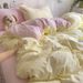 Nordic Style A-Class Baby Ultra-Soft Quilt Cover Bed Sheet Four-Piece Light Luxury Bedding Student Dormitory Three-Piece_voghion.com