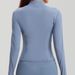 Women's Clothing Yoga Jacket With Stand Collar & Zipper - Slim Fit, Quick-Dry, Long Sleeve Workout Top For Running, Gym & Fitness (Multiple Colors)_voghion.com
