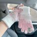 Women's Christmas Fingerless Winter Touchscreen-Compatible Thickened Warm Knit Fleece Gloves_voghion.com