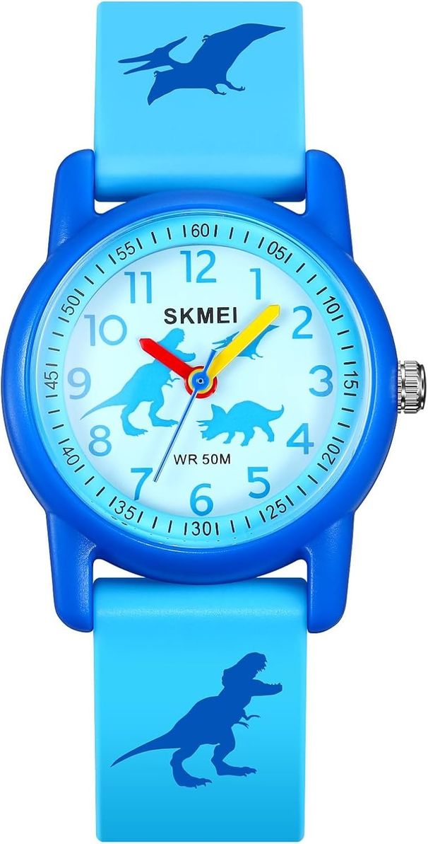 Kids Cartoon Waterproof Analog Watch With Cute Patterns Strap_voghion.com