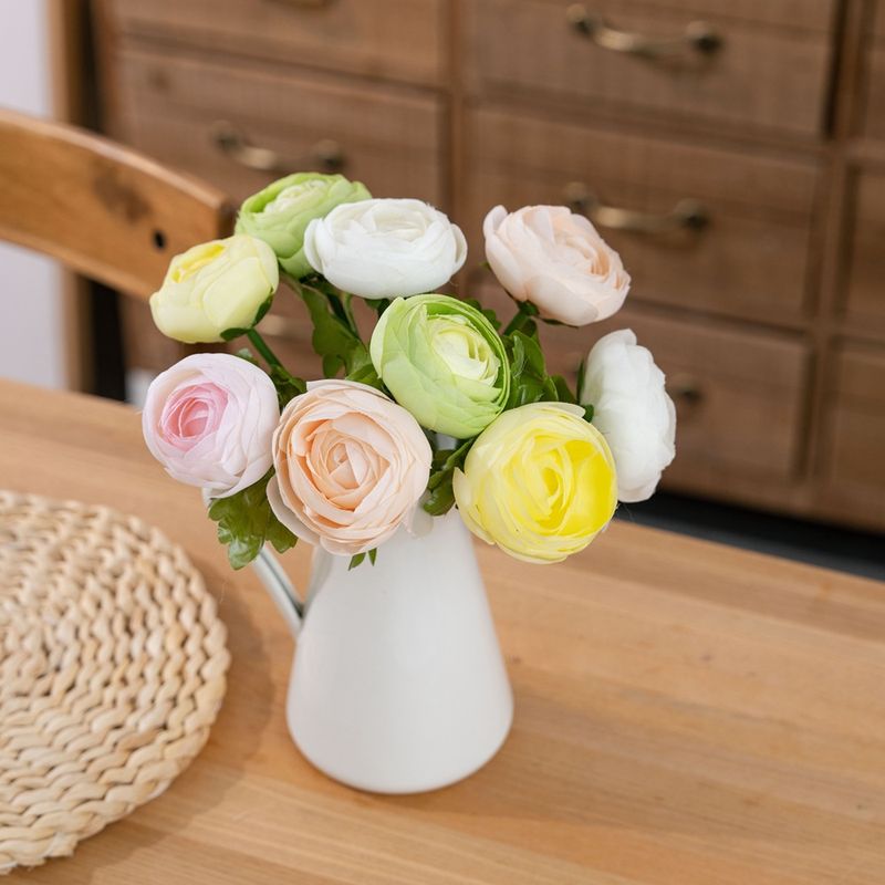 Sztuczne Dekoracje Średnia Gałązka Sztuczny Kwiat Dekoracja Domu Bukiet Róża Ściana Sztuczny Kwiat_voghion.com