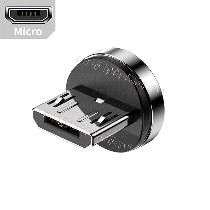 Περιστρέψτε 540 μαγνητικό καλώδιο USB τύπου C 6A Γρήγορη φόρτιση για Huawei Micro USB 8-pin Καλώδιο φόρτισης μαγνήτη για φόρτιση iPho_voghion.com