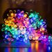 Solar Cherry Blossom Light String LED Peach Blossom Decorative Light Christmas Holiday Garden Courtyard Transparent Flower Small Colored Light Belt_voghion.com