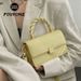 Oryginalna torba typu Twist Square Shoulder Messenger Simple Small Bag damska modna torba na każdy mecz_voghion.com