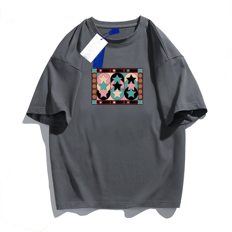 The 2023  new men's printed T-shirts are 100% cotton plus large, wholesale, high-quality common stock men's t-shirts_voghion.com