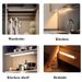 Luz noturna LED ultrafina com sensor de movimento, sem fio, para iluminação de armários e closets de cozinha._voghion.com