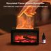 Aroma-Luftbefeuchter, ätherischer Öldiffusor, Luftbefeuchter, Aromatherapie-Duftdiffusor, Mini-Luftbefeuchter mit Flamme und LED-Nachtfunktion_voghion.com