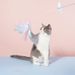 Zeze Angel Dream Feather Wand With Bell, Durable Chew Toy For Cats, Self-Entertainment Teaser Toy, Cat Supplies_voghion.com