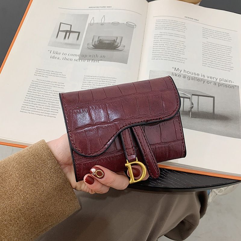 Dammeportemonnaie 2025 nei laang Portemonnaie mat grousser Kapazitéit, zesummeklappbar mat Steenmuster, Multi-Kaarteplazen, kuerz PU-Mënzportemonnaie fir Fraen_voghion.com