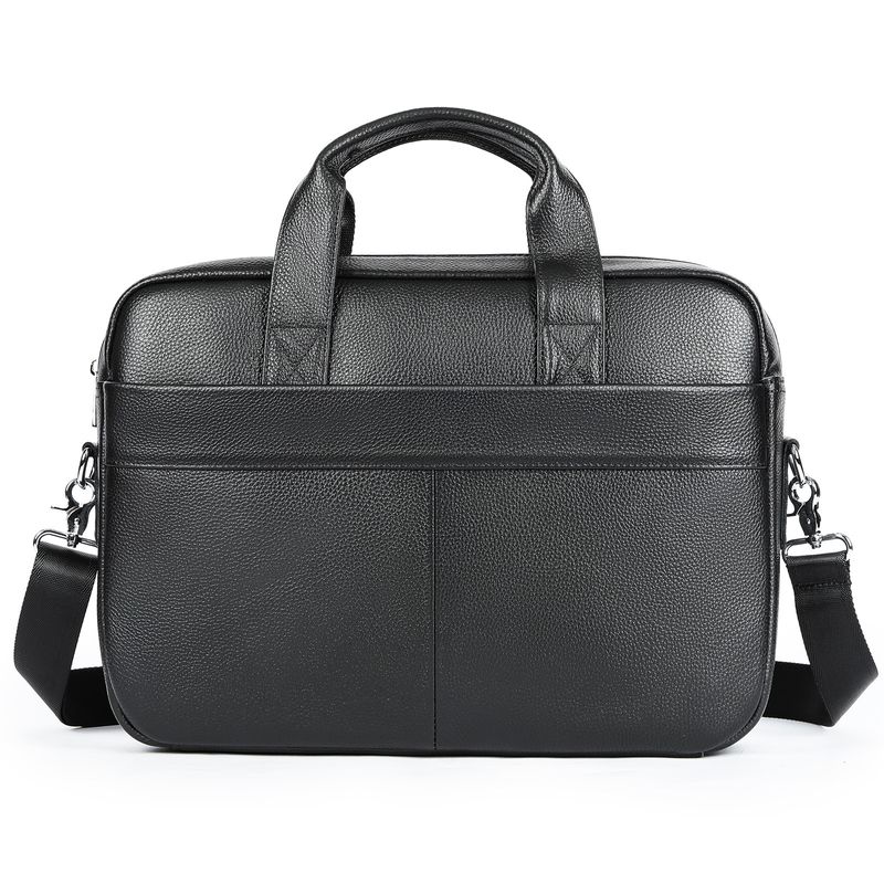 business Men's Briefcase Genuine Leather Vintage Top Layer Cowhide Computer Handbag Business Trip Briefcase_voghion.com