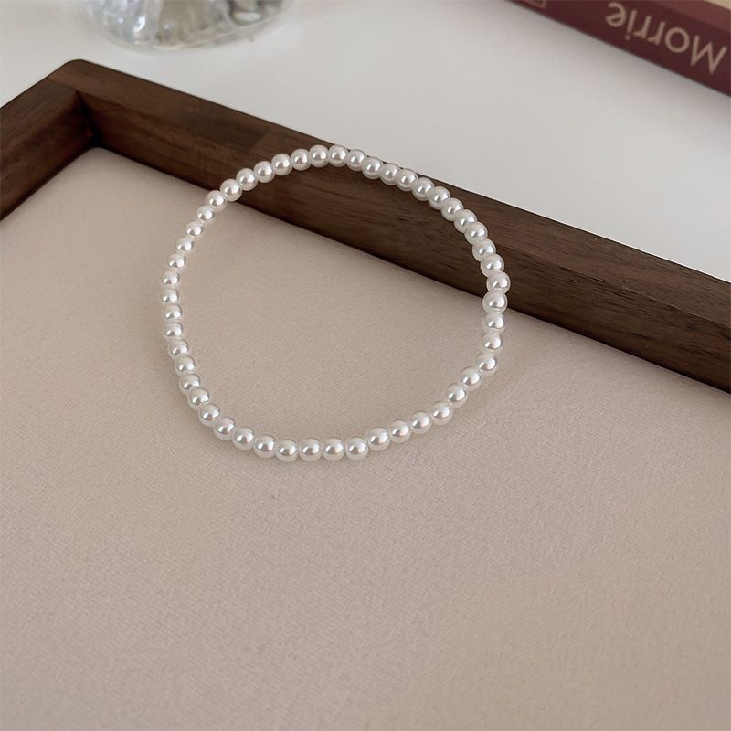 popolare braccialetto di perle d'acqua dolce braccialetto dal design semplice e alla moda braccialetto elegante in stile corte_voghion.com