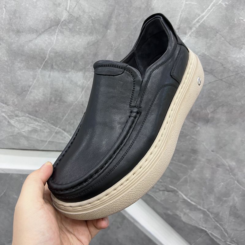 ShoeVault Oberschicht aus Rindsleder, lässig, breite Version, Slip-On, höhenverstellbar, dicke Sohle, leicht, bequem, online, Herrenschuhe_voghion.com