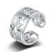 Diamond-encrusted Tree Of Life Ring For Men Women, Hollow Open Design, Fashionable And Unique_voghion.com
