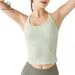 SUPERFLOWER Women's Vest with Bra Pads Running Tank Fiess Yoga Quick Drying Top_voghion.com