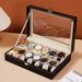 Leather Watch Box Watch Storage Box Watch Display Box Home Display Box Exquisite Simple Gift Box_voghion.com