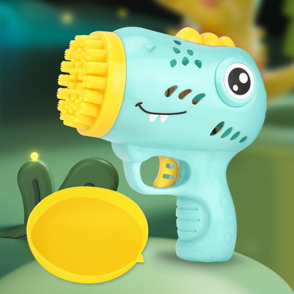 Dinosaurier-Seifenblasenpistole – Elektrische Seifenblasenpistole mit 36 Löchern für Kinder, Hand-Seifenblasenmaschine mit wiederaufladbarem Akku (Partyspielzeug für draußen)_voghion.com