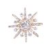 Lanhao Koreanische Mode achteckige Stern Diamant Brosche Schneeflocke Kleidung Zubehör Anti-Exposition Brosche Männer und Frauen Kleidung Zubehör_voghion.com