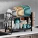 Kitchen Storage Rack Dish Rack Drain Rack Storage Rack Household Single-Layer Table-Type Water Filter Bowl and Dish Rack for Bowl and Chopsticks Stora_voghion.com