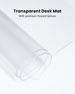 Schreibtischmatte, Mauspad, Tastatur, transparent, groß, Schutz, Bürotisch-Zubehör, 90 x 43_voghion.com
