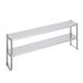 X Deck Overshelf Pollici Doppio Doppio 12 Acciaio Wor Inox Overshelf 72 Regolabile Overshelf Altezza di preparazione Overshelf Tier Doppio_voghion.com