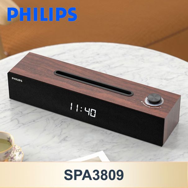 SPA3809 Altoparlante Wireless Bluetooth 5.3 Piccolo Portatile Desktop Altoparlante Box Subwoofer Manopola Controllo Tempo Display Audio_voghion.com