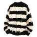 Men's Stylish Knit Sweater With Round Neck, Solid Color, Breathable Polyester, Casual Winter Wear (Black, White, Gray, M-3xl)_voghion.com
