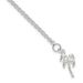 Sterling Silver 10inch Solid Polished Palm Tree Anklet_voghion.com