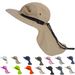 Boonie Men's Wide brimmed Neck Mask Sun Bucket Hat Wildlife Park Outdoor Garden_voghion.com