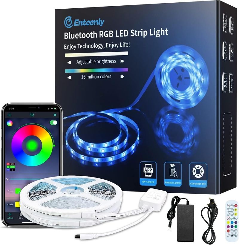 20m Led Strip Lights RGB Room Decor Fairy App Control Music Sync Color Changing_voghion.com
