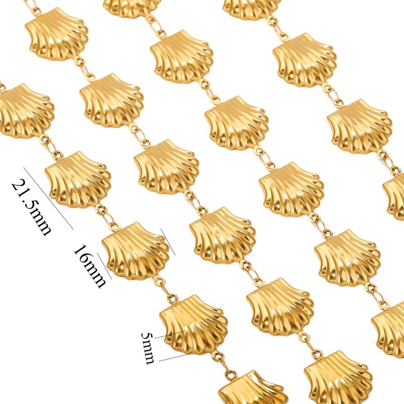 1 Adet 17,5*11mm 18,5*8mm 20,5*13,5mm Metal Haç Kalp Şeklinde Kabuk Zincir_voghion.com