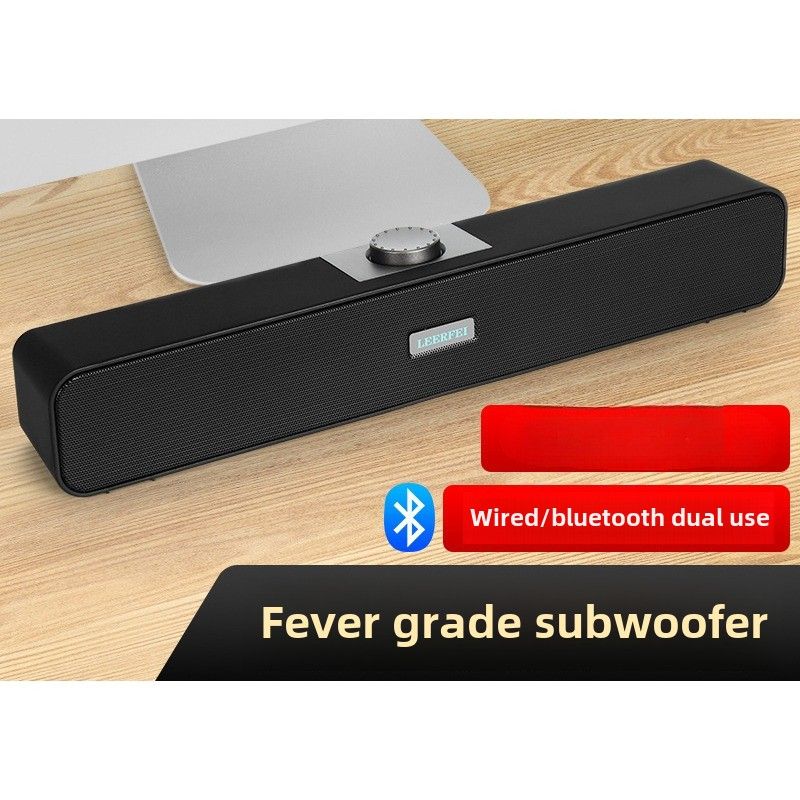 350BS Wired Desktop All-in-One Strip Sound Blaster Sound Bar Speaker, Laptop USB Bluetooth Speaker_voghion.com