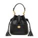 KOSE High-grade First-layer Cowhide Bucket Bag New Genuine Leather Women's Bag Tassel Niche Drawstring Shoulder Messenger Bag_voghion.com