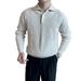 Herren-Strickpullover-Poloshirt – Lässiger Business-Stil, Atmungsaktiv und Dehnbar, Bequeme Lockere Passform, Warmer Rollkragenpullover Für Den Winter_voghion.com