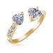 Korean New Heart Shaped Zircon Women's Light Luxury Personality Temperament Open Fashion and Advanced Sense Ring_voghion.com