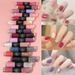 16 colori, smalto per unghie con paillettes glitterate su entrambi i lati, manico per nail art semipermanente, smalto per unghie in gel UV Soak Off LED_voghion.com