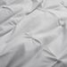 Flower Craft Gray Pleated Quilt Cover Home Textile Bedding Three Piece Set_voghion.com