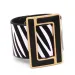 2022 Fashion Brindle Wide Leather Bracelet for Women Black White Geometric Metal Wrap Charm Jewelry Femme Gift_voghion.com