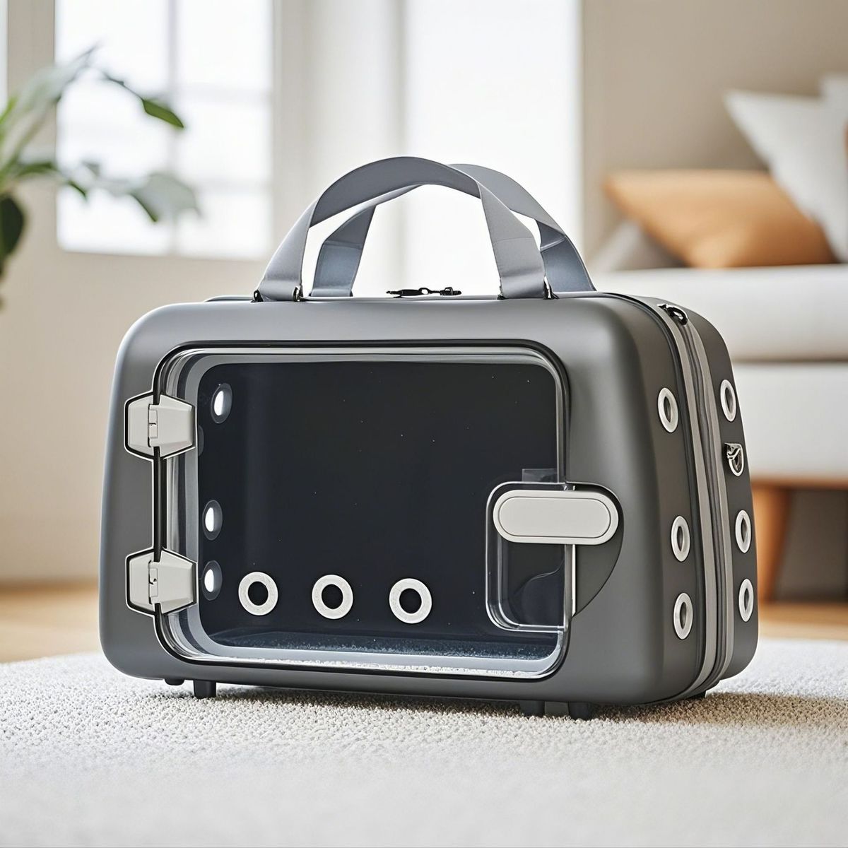 Cat Airline Box Single Shoulder Crossbody Dog Carrier Small Pet Backpack Portable_voghion.com