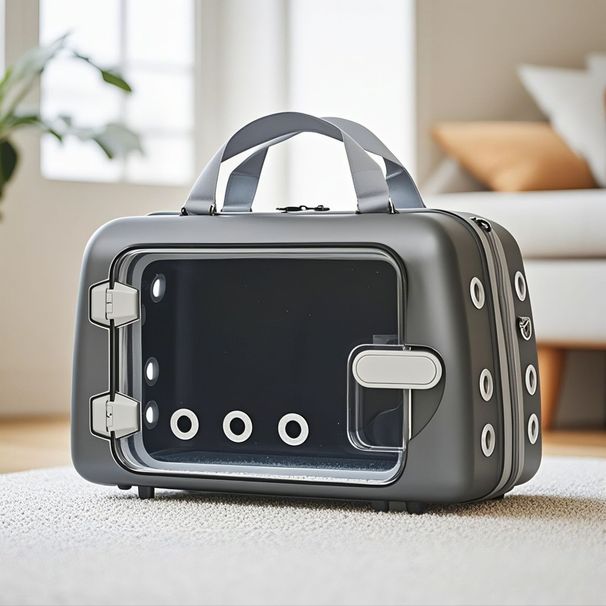 Cat Airline Box Single Shoulder Crossbody Dog Carrier Small Pet Backpack Portable_voghion.com