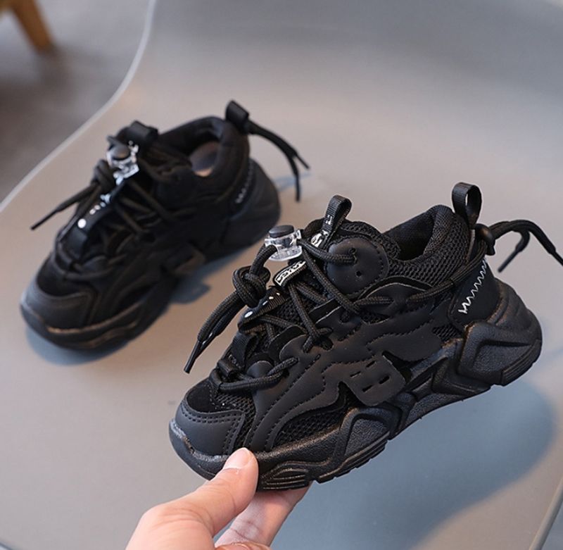 Spring style double mesh sports female baby casual male children's soft sole single shoes, trendy shoes_voghion.com