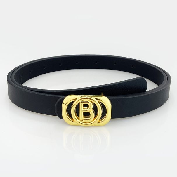 Cintura sottile da donna Cintura in PU con decorazione della gonna da abito versatile alla moda di qualità medio-alta_voghion.com