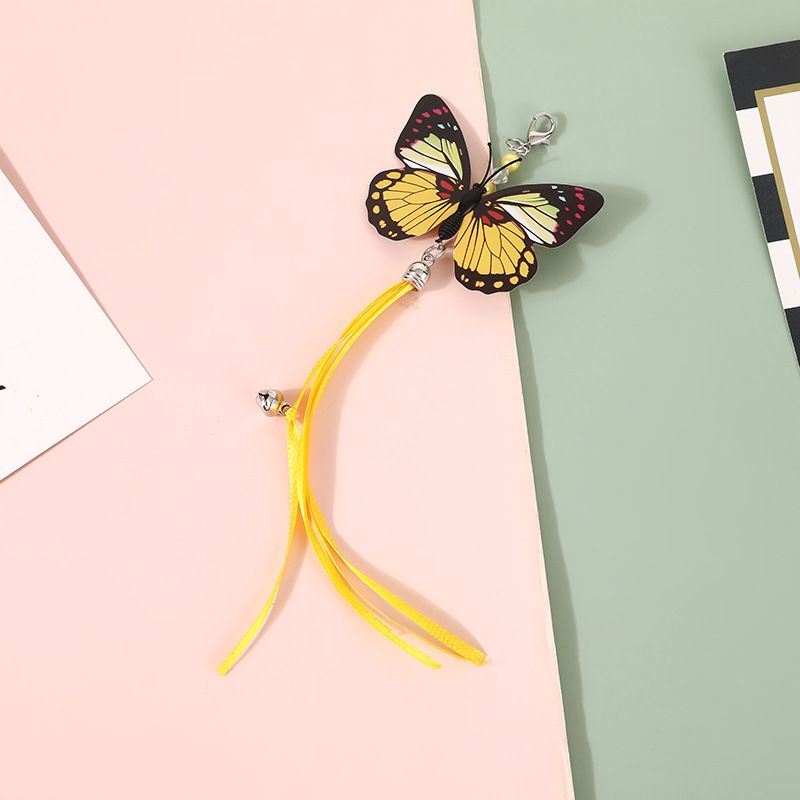 Nowa interaktywna zabawka wisząca z motylem, która łagodzi nudę, akcesoria dla kotów_voghion.com