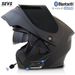 DOT & 3C Certified Modular Bluetooth Motorcycle Helmet – ABS Flip-Up Helmet With 500mAh Intercom, Dual Visors & 12 Color Options_voghion.com
