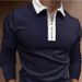 Neues Polohemd im neuen Stil 2025: Herren-Langarmshirt mit Umlegekragen, Reißverschluss, Farbblock-Digitaldruck_voghion.com